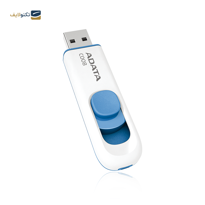 فلش مموری ای دیتا مدل C008 Capless Sliding ظرفیت 32 گیگابایت - ADATA C008 Capless Sliding USB2 Flash Memory - 32GB