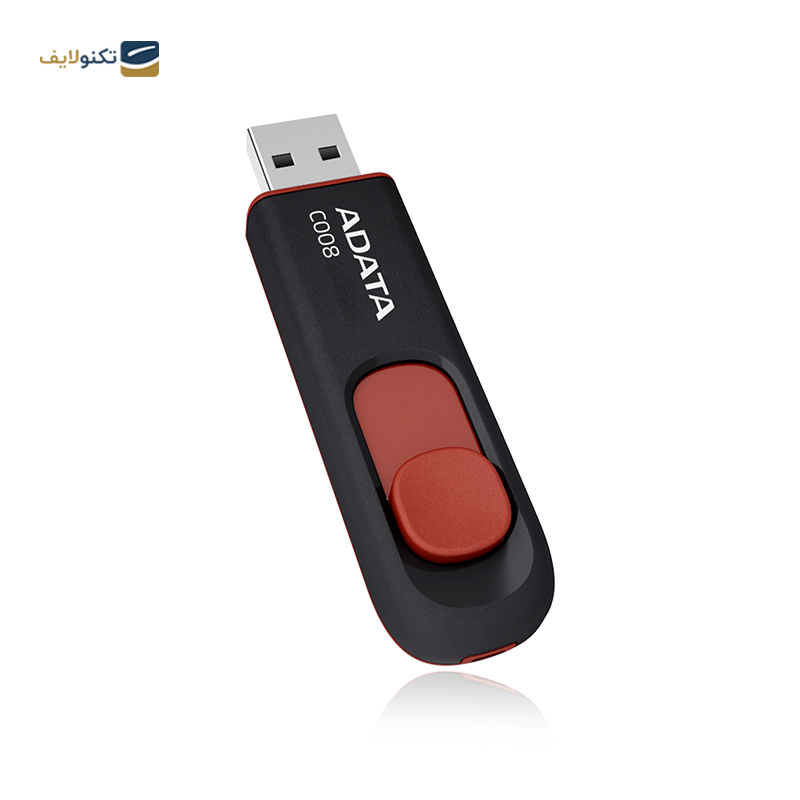 فلش مموری ای دیتا مدل C008 Capless Sliding ظرفیت 32 گیگابایت - ADATA C008 Capless Sliding USB2 Flash Memory - 32GB