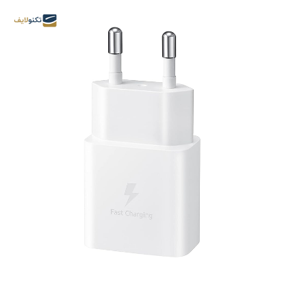 شارژر دیواری 15 وات مدل 5 ولت 2 آمپر دو شاخه بدون تبدیل طرح سامسونگ - 15W 2pin Wall Charger