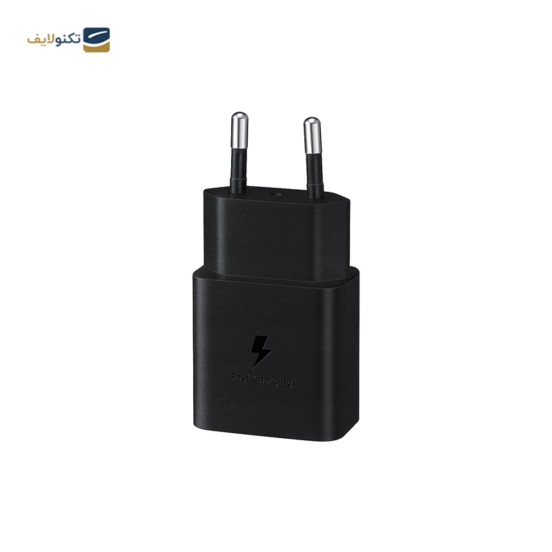شارژر دیواری 15 وات مدل 5 ولت 2 آمپر دو شاخه بدون تبدیل طرح سامسونگ - 15W 2pin Wall Charger