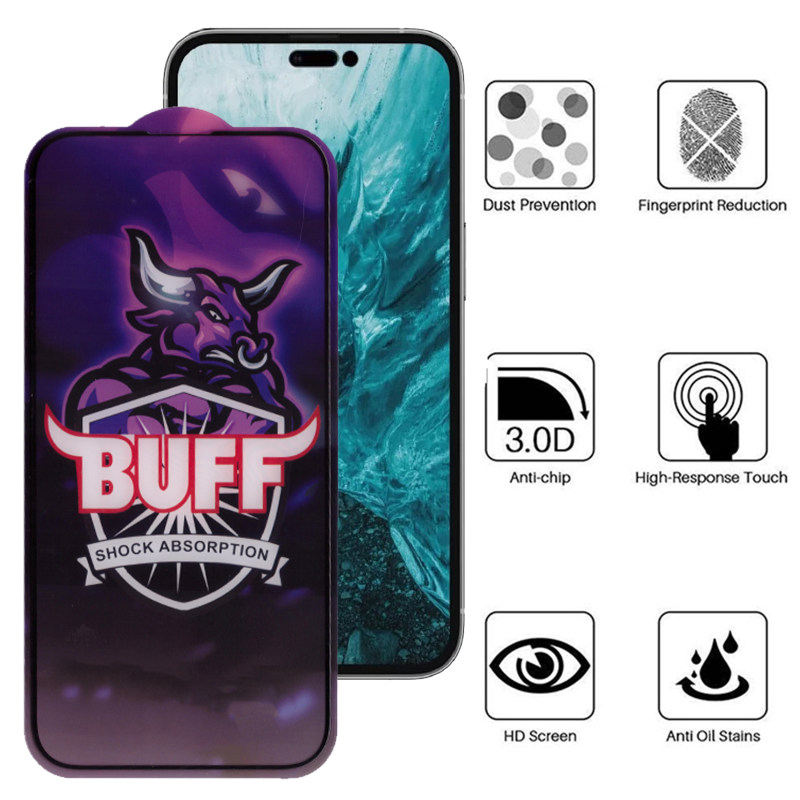 گلس گوشی اپل iPhone 14 Pro Max بوف مدل 5D Buffer-G - Buff 5D Buffer-G iPhone 14 Pro Max Screen Protector