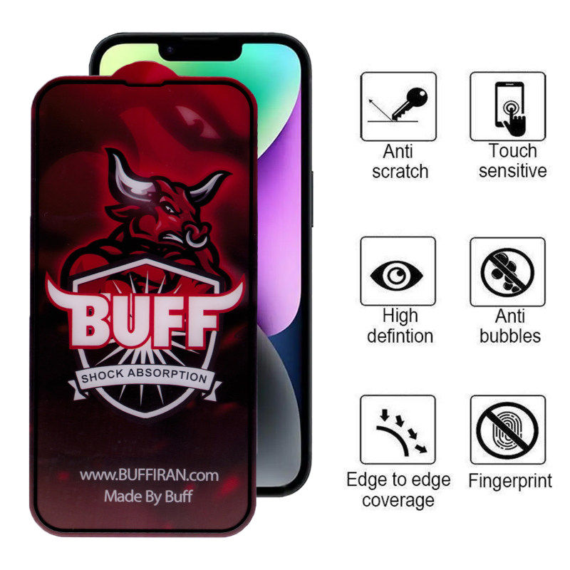 گلس گوشی اپل iPhone 14 بوف مات مدل Fm-Pro-G - Buff Fm-Pro-G Iphone 14 matte Screen Protector