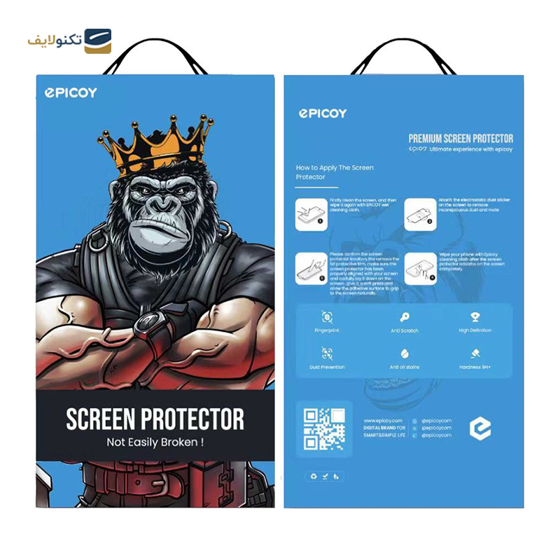 گلس گوشی ناتینگ 2 اپیکوی مدل Antistatic Dustproof - Epicoy Antistatic Dustproof Nothing Phone 2 Screen Protector