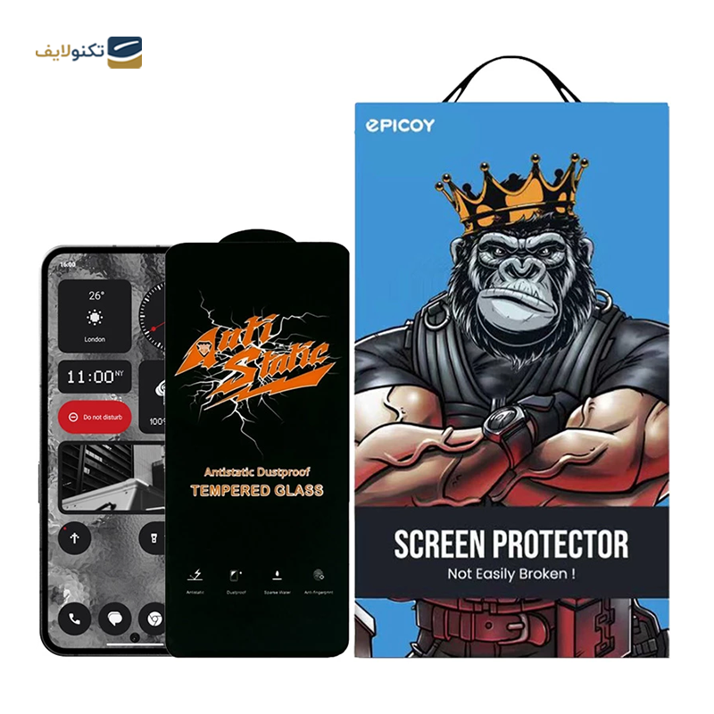 گلس گوشی ناتینگ 2 اپیکوی مدل Antistatic Dustproof - Epicoy Antistatic Dustproof Nothing Phone 2 Screen Protector
