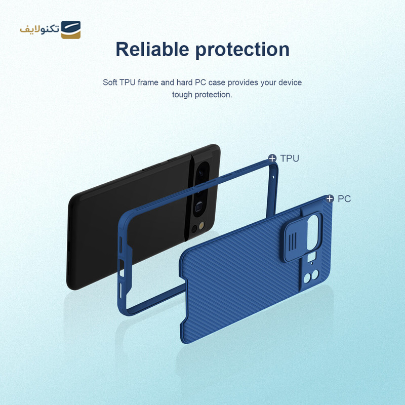 کاور گوشی گوگل Pixel 8 Pro نیلکین مدل CamShield Pro - Nillkin CamShield Pro Case For Pixel 8 Pro