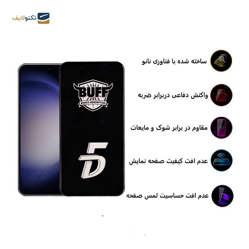 گلس گوشی سامسونگ Galaxy S23 FE - A54 بوف مدل F33-G - BUFF F33-G Samsung Galaxy S23 FE - A54 Screen Protector