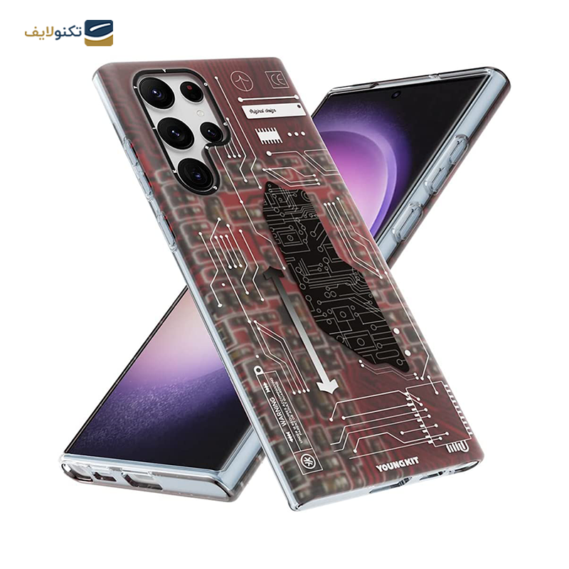 قاب گوشی سامسونگ Galaxy S23 Ultra یانگ کیت مدل Futuristic Circuit Magsafe - YOUNGKIT Futuristic Circuit Magsafe Cover For Samsung Galaxy S23 Ultra