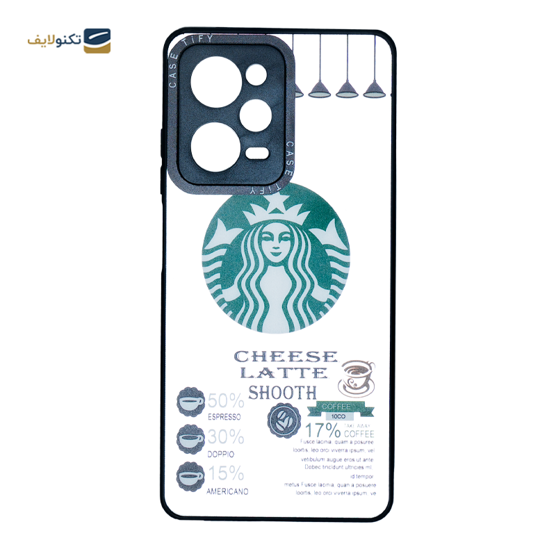 کاور گوشی پوکو X5 Pro مدل Case Tify استارباکس 02 - Case Tify Starbucks 02 Cover For Poco X5 Pro