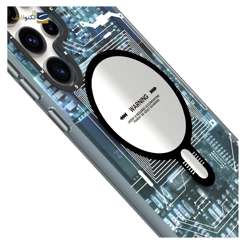 قاب گوشی سامسونگ Galaxy S24 Ultra یانگ کیت مدل Futuristic Circuit Magsafe - YOUNGKIT Futuristic Circuit Magsafe Cover For Samsung Galaxy S24 Ultra