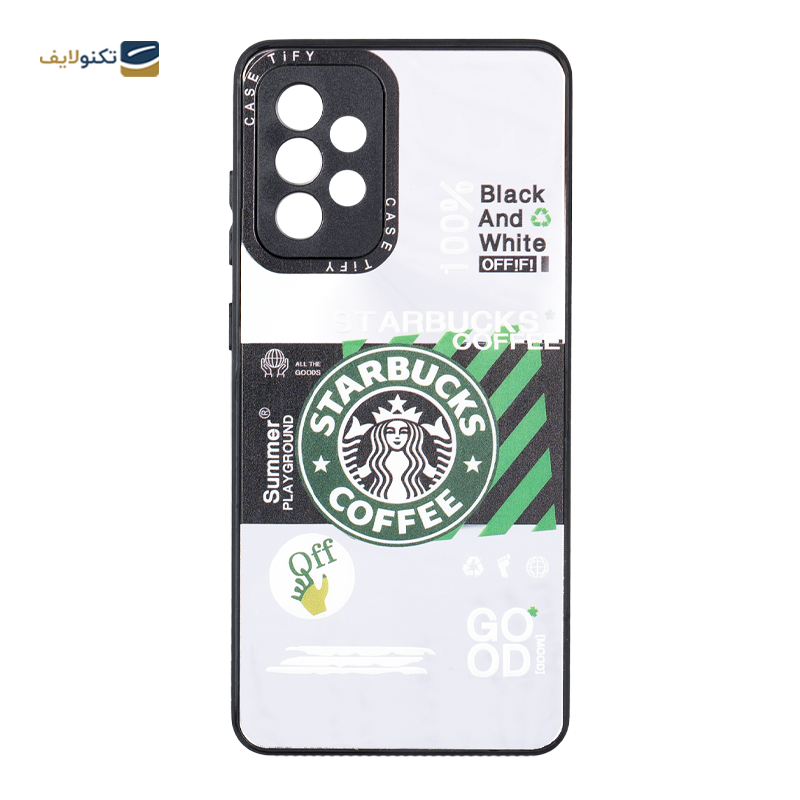 کاور گوشی سامسونگ Galaxy A72 مدل Case Tify استارباکس 02 - Case Tify Starbucks 02 Cover For Samsung Galaxy A72