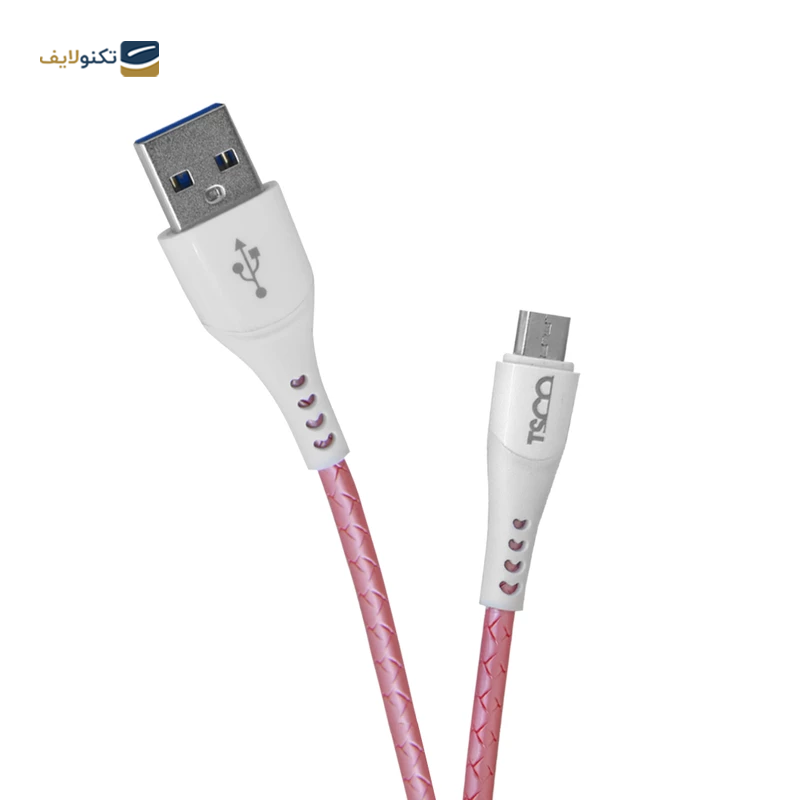 کابل میکرو یو اس بی تسکو مدل TCA 461 طول 1 متر - Tsco TCA 461 USB to microUSB Cable 1m