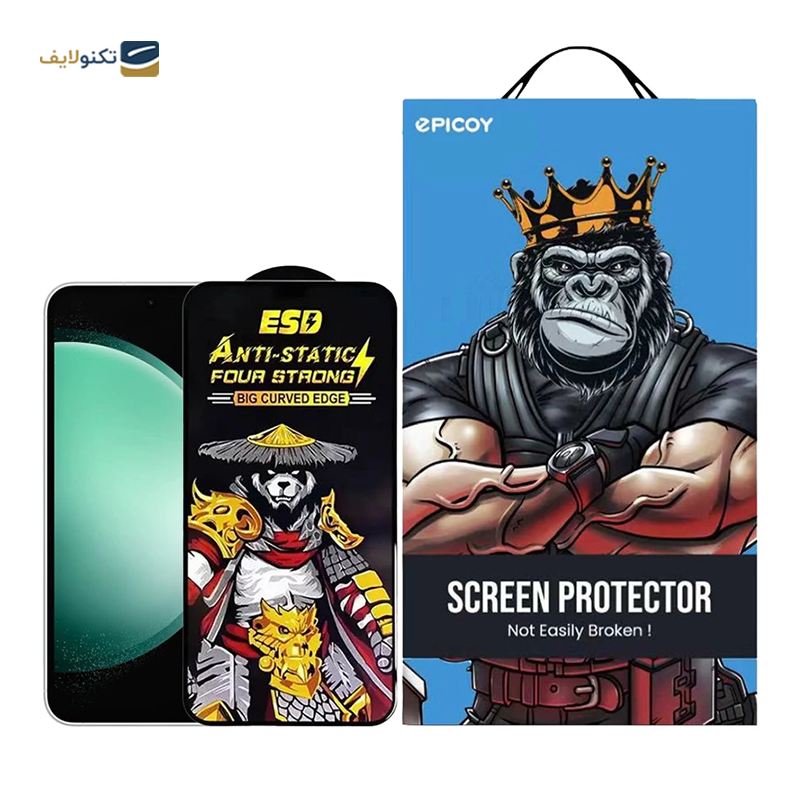 گلس گوشی سامسونگ Galaxy S23 FE - A54 اپیکوی مدل Warrior ESD - Epicoy Warrior ESD Samsung Galaxy S23 FE - A54 Screen Protector