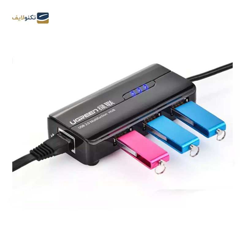 مبدل USB به Ethernet - USB یوگرین مدل 20264 - Ugreen  20264 USB Male to Ethernet - USB Female Adapter