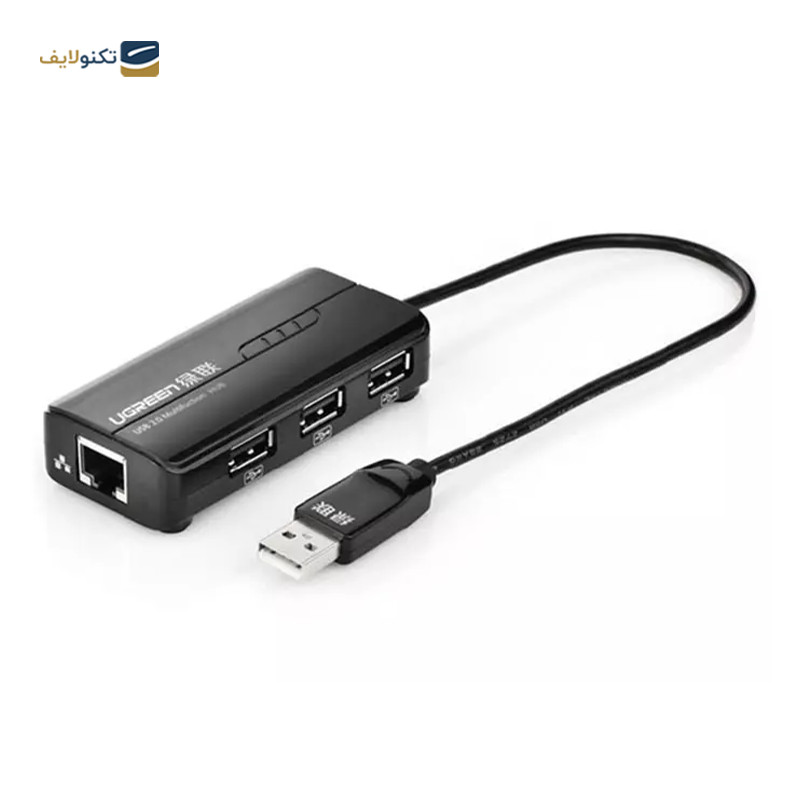 مبدل USB به Ethernet - USB یوگرین مدل 20264 - Ugreen  20264 USB Male to Ethernet - USB Female Adapter