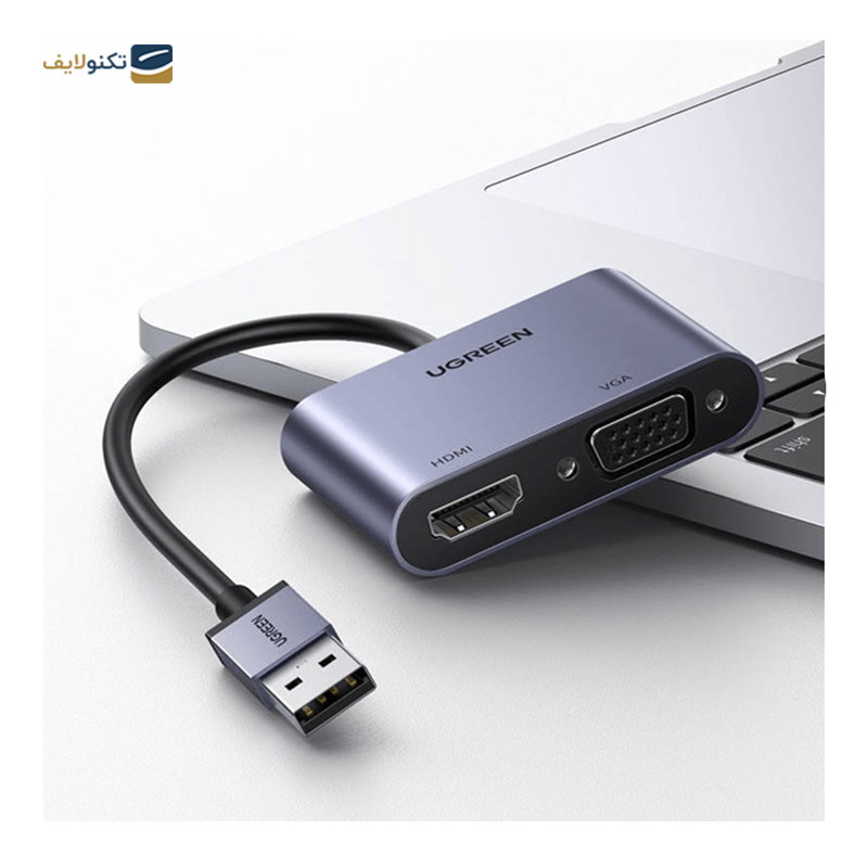 مبدل HDMI و VGA یوگرین CM449 مدل 20518 - Ugreen 20518 CM449 HDMI and VGA Converter