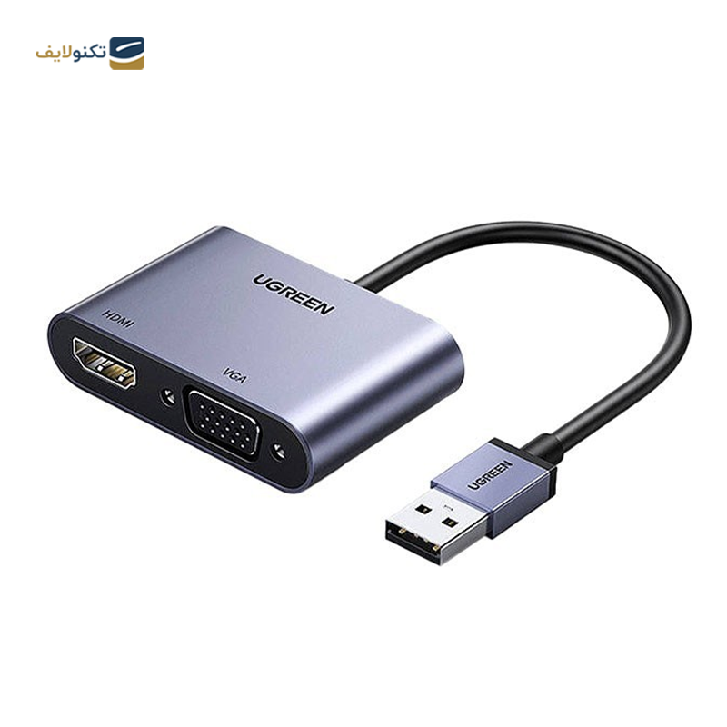 مبدل HDMI و VGA یوگرین CM449 مدل 20518 - Ugreen 20518 CM449 HDMI and VGA Converter