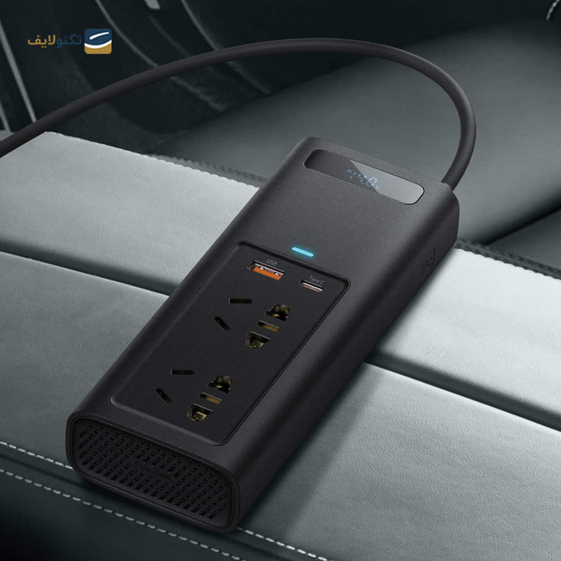 شارژر فندکی باسئوس مدل Power Inverter CRNBQ-A توان 150 وات - Baseus Power Inverter CRNBQ-A Car Charger 150W