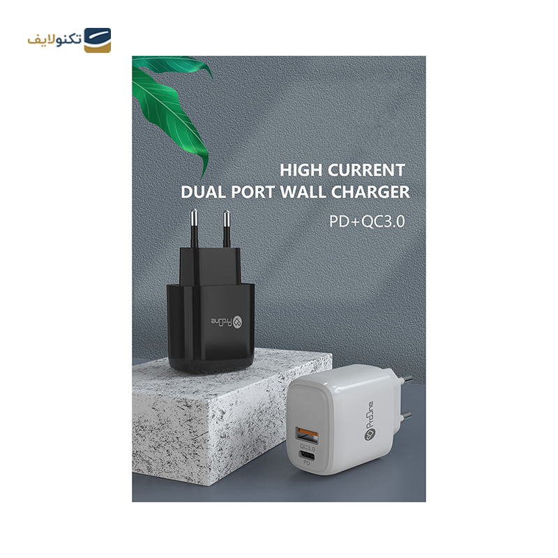 شارژر دیواری پرووان مدل PWC575 توان 20 وات - ProOne PWC575Wall Charger 20w