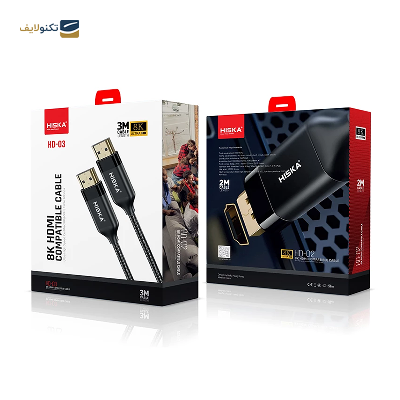 کابل HDMI 8K هیسکا مدل HD-03 طول 3 متر - Hiska HD-03 HDMI 8K Cable 3m