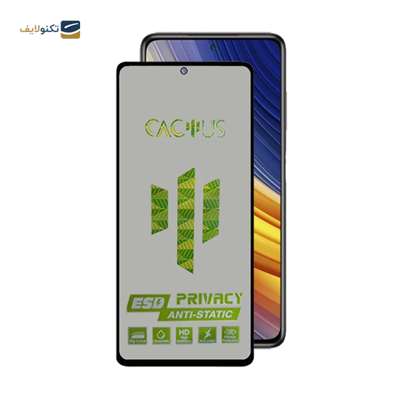 گلس حریم شخصی گوشی شیائومی Poco X3 اپیکوی مدل Cactus-ESD-Privacy - Epicoy Cactus-ESD-Privacy Xiaomi Poco X3 Screen Protector