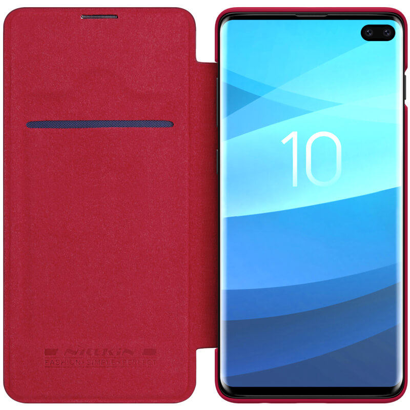 کیف کلاسوری گوشی سامسونگ Galaxy S10 Plus نیلکین مدل QIN-SP-10P - Nillkin QIN-SP-10P Cover For Galaxy S10 Plus