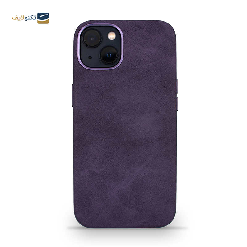 قاب گوشی اپل iPhone 13 مک کوی مدل Enormous چرمی مگ‌ سیف دار - MacCoy Leather MagSafe Enormous Cover For iPhone 13