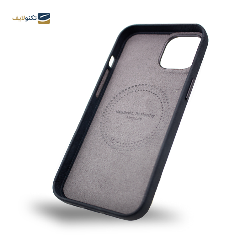 قاب گوشی اپل iPhone 13 مک کوی مدل Enormous چرمی مگ‌ سیف دار - MacCoy Leather MagSafe Enormous Cover For iPhone 13