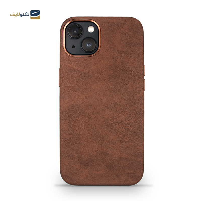 قاب گوشی اپل iPhone 13 مک کوی مدل Enormous چرمی مگ‌ سیف دار - MacCoy Leather MagSafe Enormous Cover For iPhone 13