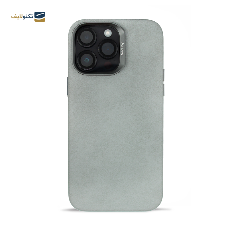 قاب گوشی اپل iPhone 13 Pro Max مک کوی مدل Enormous چرمی مگ‌ سیف دار - MacCoy Leather MagSafe Enormous Cover For iPhone 13 Pro Max
