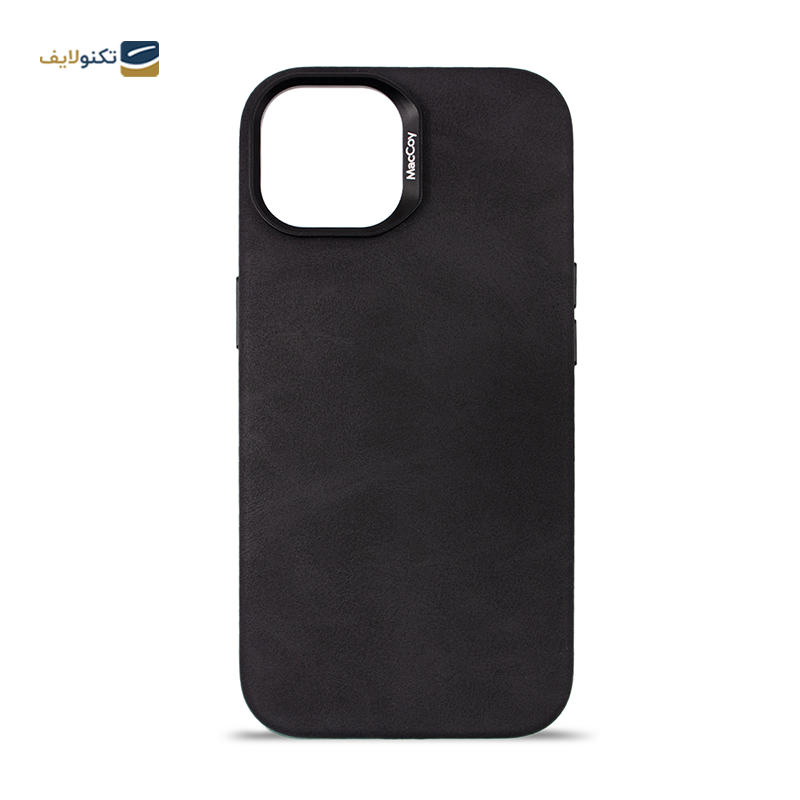 قاب گوشی اپل iPhone 14 مک کوی مدل Enormous چرمی مگ‌ سیف دار - MacCoy Leather MagSafe Enormous Cover For iPhone 14