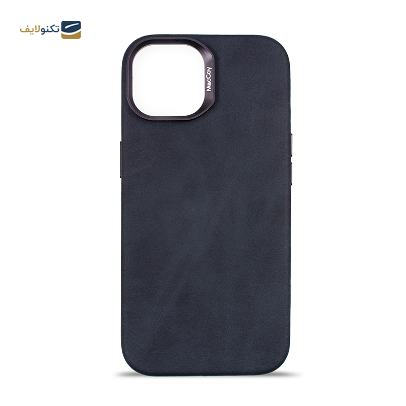 قاب گوشی اپل iPhone 14 مک کوی مدل Enormous چرمی مگ‌ سیف دار - MacCoy Leather MagSafe Enormous Cover For iPhone 14