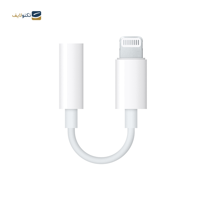 مبدل لایتنینگ به جک 3.5 میلی متری هدفون اپل طول 0.1 متر	 - Apple Lightning To 3.5mm Headphone Jack Adapter