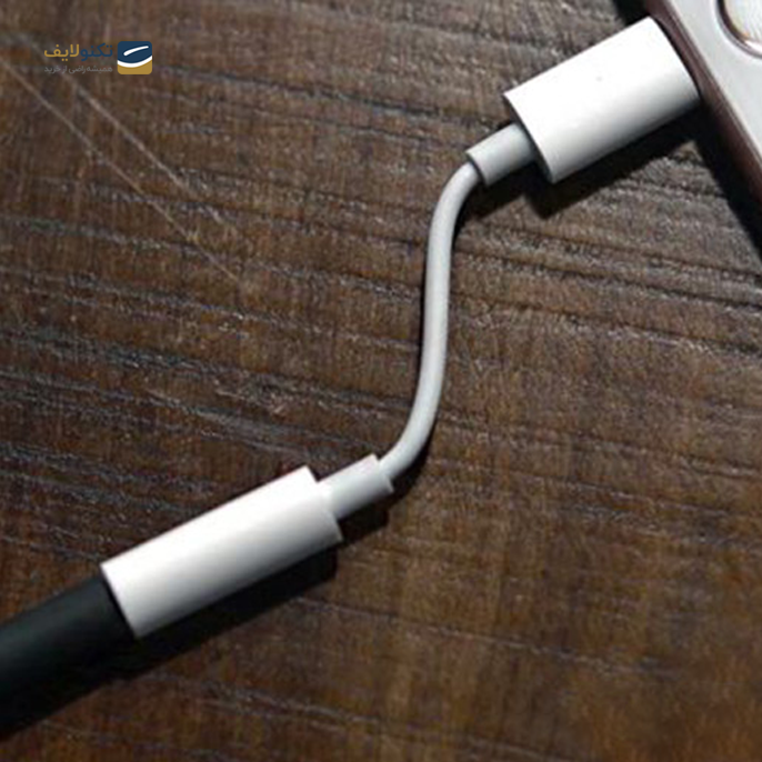 مبدل لایتنینگ به جک 3.5 میلی متری هدفون اپل طول 0.1 متر	 - Apple Lightning To 3.5mm Headphone Jack Adapter