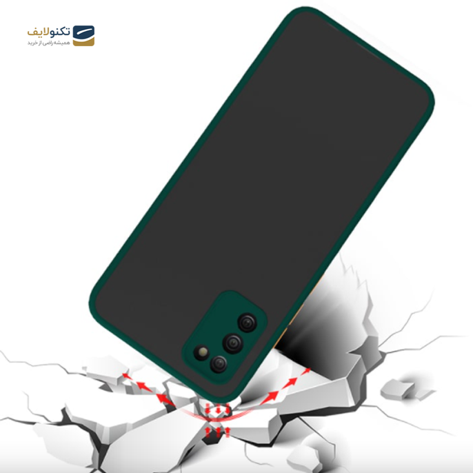 کاور پشت مات محافظ لنزدار مناسب برای گوشی سامسونگ Galaxy A03s - Silicone Case For Samsung Galaxy A03s