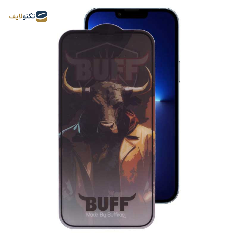 محافظ صفحه نمایش 5D بوف مدل Matte Pro-G مناسب برای گوشی موبایل اپل iPhone 13 Pro Max - Buff 5D Matte Pro-G Glass Screen Protector For Apple iPhone 13 Pro Max
