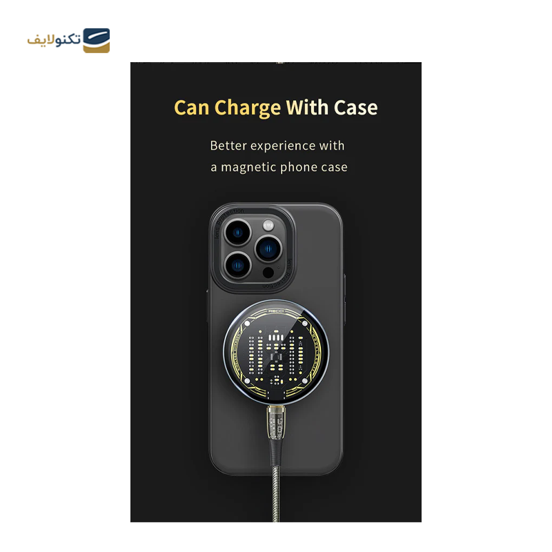 شارژر بی سیم رسی مدل RCW-23CC توان 15 وات - Recci RCW-23CC Wireless Charger 15W