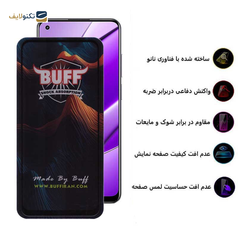 محافظ صفحه نمایش بوف مدل Mountain مناسب برای گوشی موبایل ریلمی 11 4G/10/9 Pro Plus/9/8 Pro/8/X7/X7 india/X7 Pro/V15 5G/Q2 Pro/Narzo 50 Pro - Buff Mountain Glass Screen Protector For Realme 11 4G/10/9 Pro Plus/9/8 Pro/8/X7/X7 india/X7 Pro/V15 5G/Q2 Pro/Narzo 50 Pro