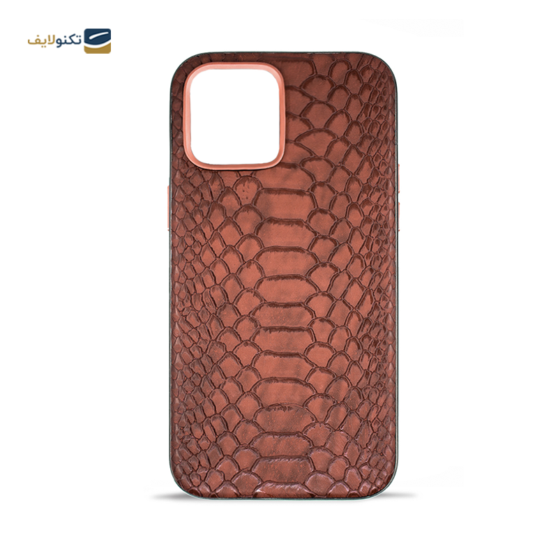 قاب گوشی اپل iPhone 12 مک کوی مدل Snake Skin چرمی - MacCoy Leather Snake Skin Cover For Apple iPhone 12