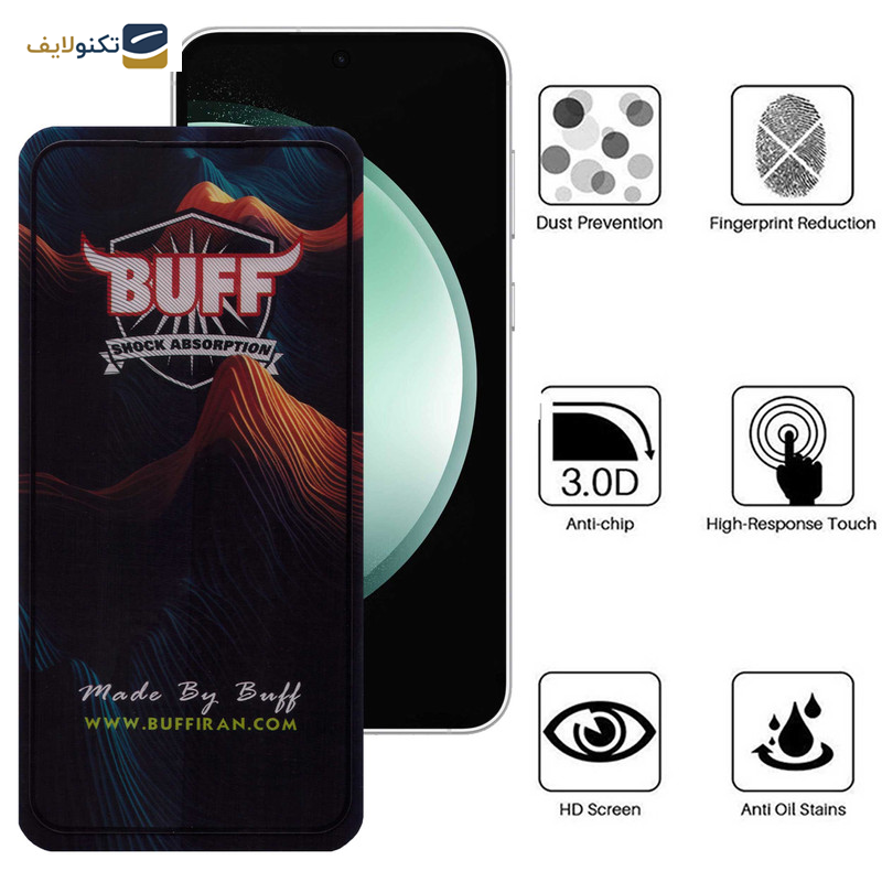 محافظ صفحه نمایش بوف مدل Mountain مناسب برای گوشی موبایل سامسونگ Galaxy S23 FE / A54 - Buff 5D Mountain Glass Screen Protector For Samsung Galaxy S23 FE / A54
