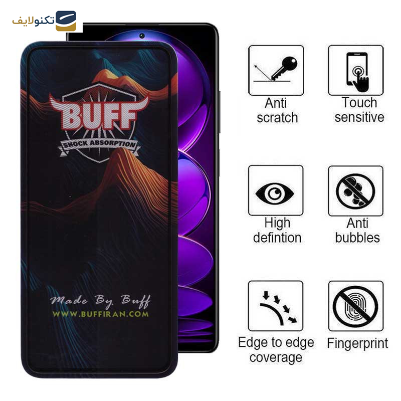 محافظ صفحه نمایش بوف مدل Mountain مناسب برای گوشی موبایل شیائومی Redmi Note 12 Explorer/Note 12 Discovery/Note 12 Pro Speed/Note 12R Pro/Note 12 Turbo - Buff Mountain Glass Screen Protector For Xiaomi Redmi Note 12 Pro Plus/Note 12 Pro 4G/5G/Note 12 4G/Note 12 5G/Note 12 China