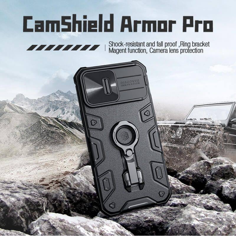کاور گوشی اپل iPhone 14 Pro نیلکین مدل CamShield Armor Pro - Nillkin CamShield Armor Pro Cover For iPhone 14 Pro