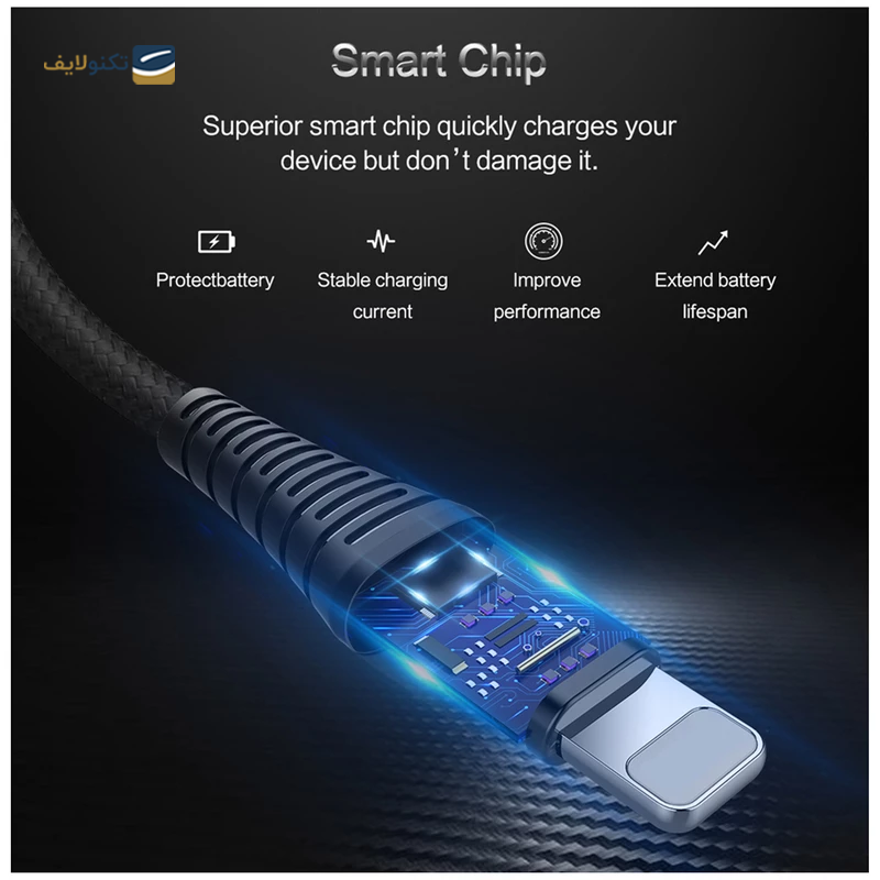 کابل تایپ سی - لایتنینگ - میکرو یو اس بی راک مدل RCB0560 طول 1.2 متر - Rock RCB0560 USB to Lightning-USB-C-MicroUSB Cable 1.2m