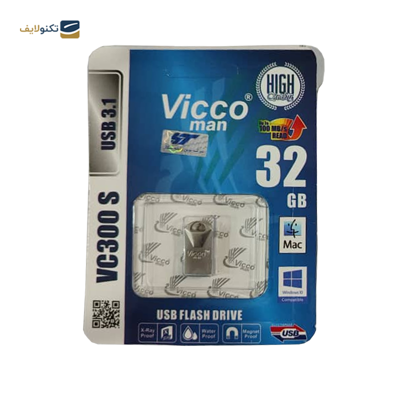 فلش مموری ویکومن مدل VC370s ظرفیت 32 گیگابایت - Viccoman VC370s Flash Memory - 32GB