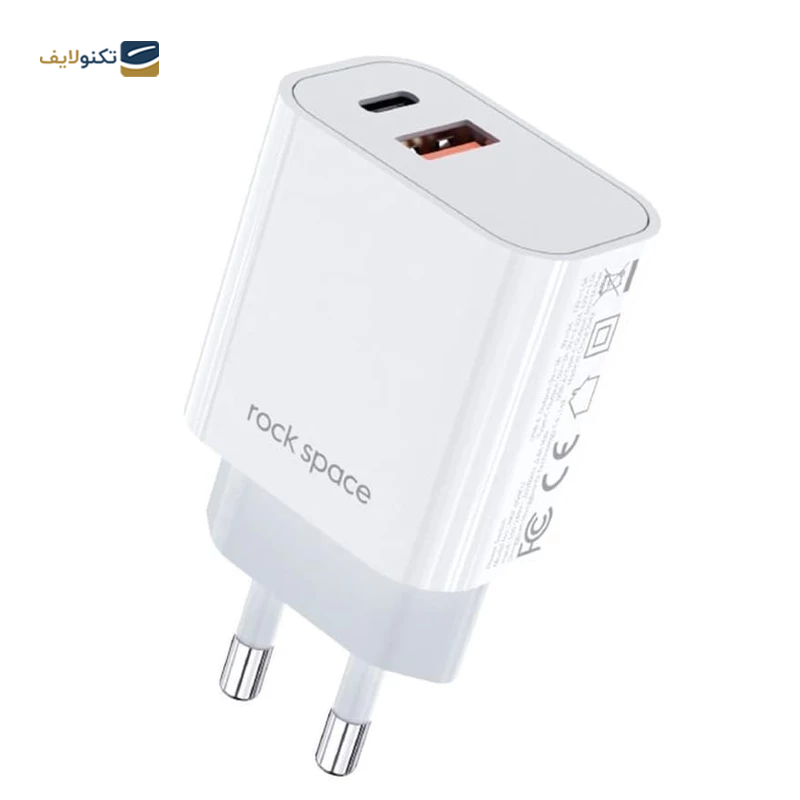 شارژر دیواری راک اسپیس مدل T43 توان 20 وات - Rock Space T43 20 watts wall charger