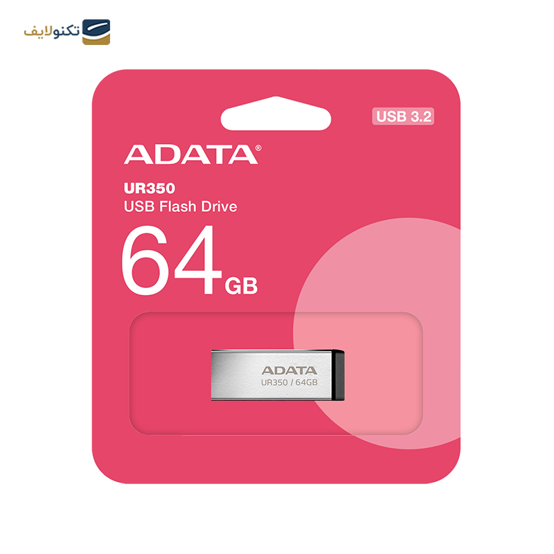 فلش مموری ای دیتا مدل UR350 ظرفیت 64 گیگابایت - ADATA UR350 Flash Memory - 64GB