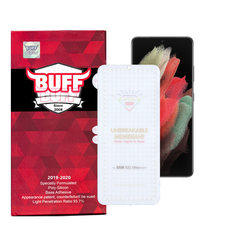 گلس گوشی سامسونگ گلکسی S21 اولترا بوف مدل Hg01 - Buff Hg01 Galaxy S21 Ultra Screen Protector