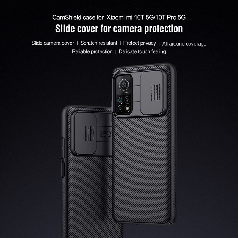 کاور گوشی شیائومی MI 10T 5G / Mi10T Pro 5G نیلکین مدل Camshield  - Nillkin Camshield  cover for MI 10T 5G / Mi10T Pro 5G