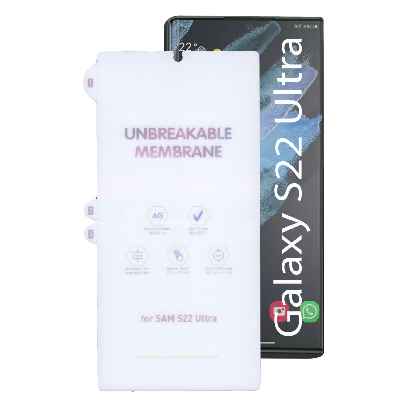 گلس گوشی سامسونگ Galaxy S22 Ultra بوف مدل Hydrogel-Matte - Buff Hydrogel-Matte Galaxy S22 Ultra Screen Protector