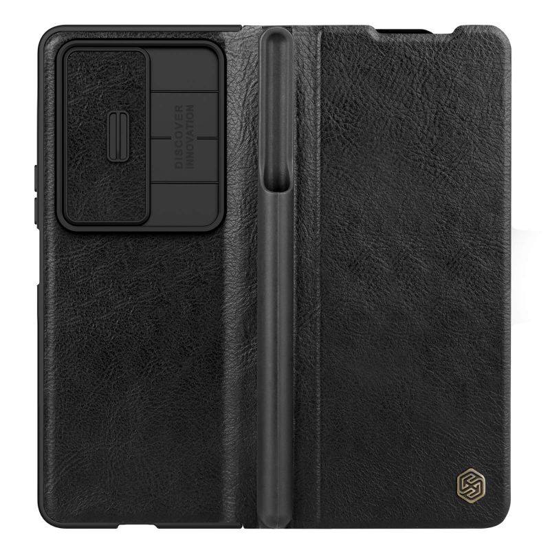 کیف کلاسوری گوشی سامسونگ Galaxy Z Fold4 نیلکین مدل QIN Leather - Nillkin QIN Leather Cover For Galaxy Z Fold 4