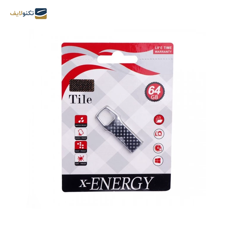 فلش مموری ایکس انرژی مدل TILE ظرفیت 64 گیگابایت - X-Energy Tile Flash Memory - ۶۴ GB